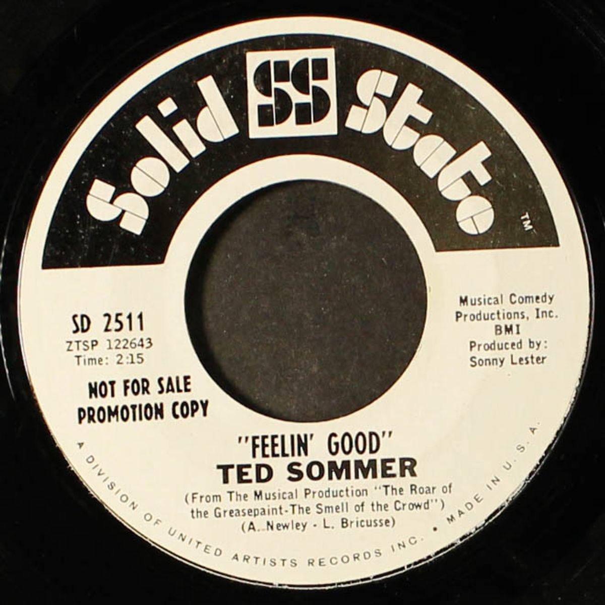feelin' good / never on sunday by TED SOMMER