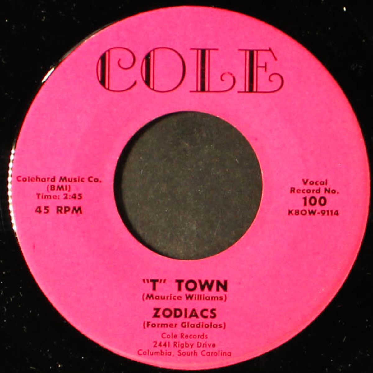 "t" town / golly gee by ZODIACS