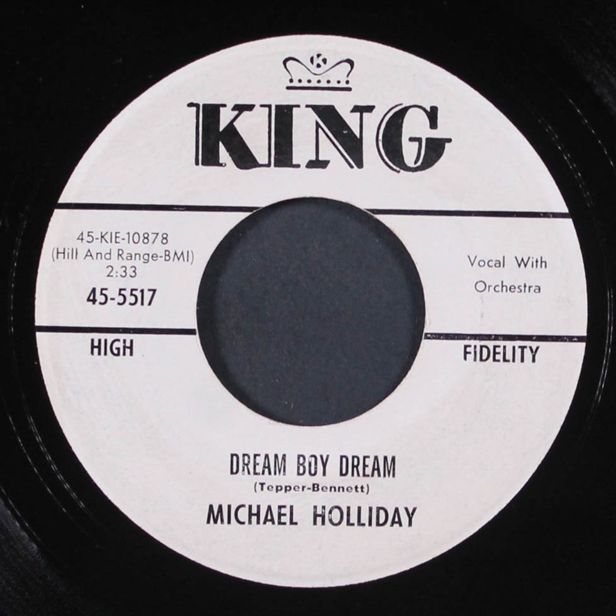 dream boy dream / i wonder who's kissing her now by MICHAEL HOLLIDAY