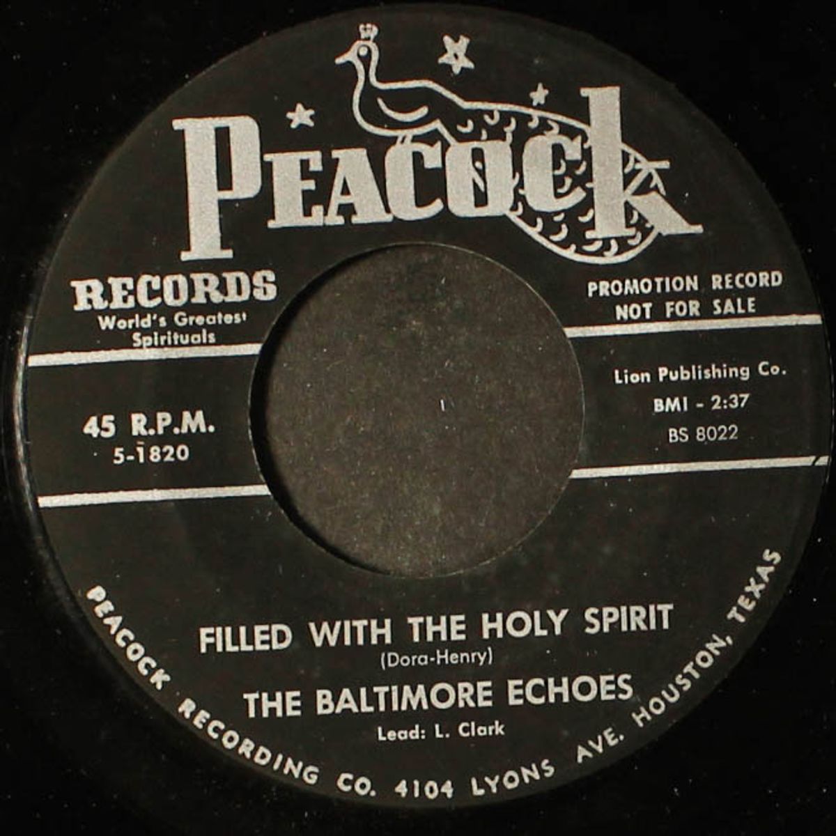 filled with the holy spirit / he's a friend of mine by BALTIMORE ECHOES
