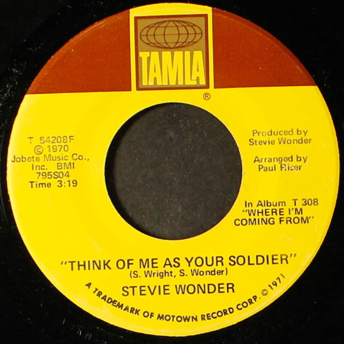 if you really love me / think of me as your soldier by STEVIE WONDER