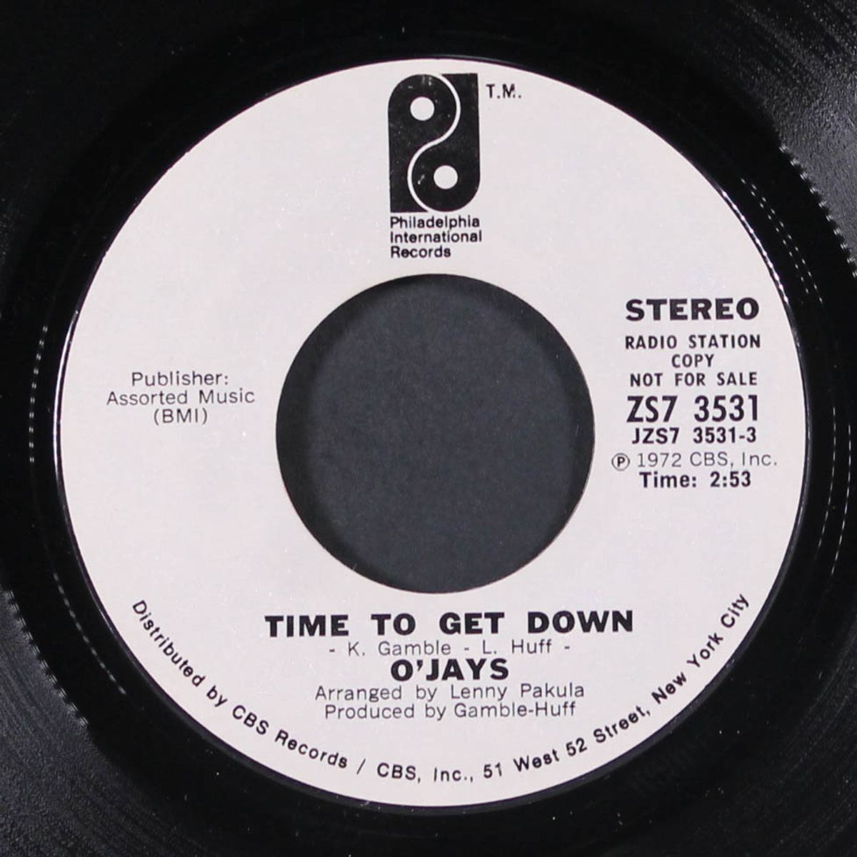 time to get down / mono by O'JAYS