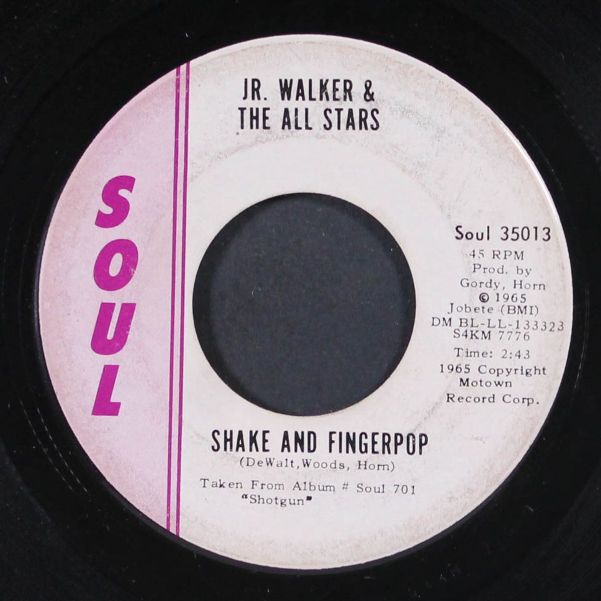 shake and fingerpop / cleo's back by JR. WALKER