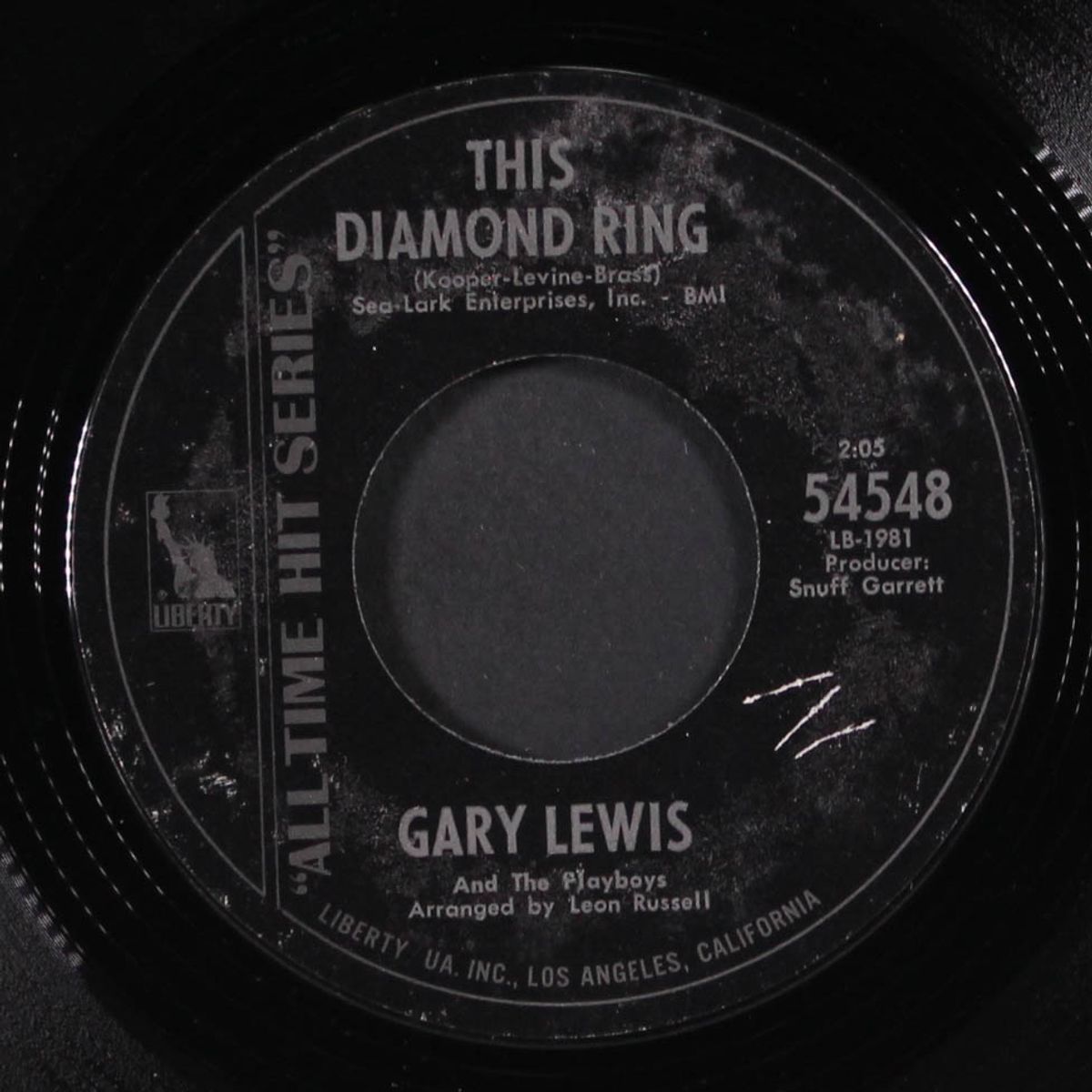 this diamond ring / count me in by GARY LEWIS