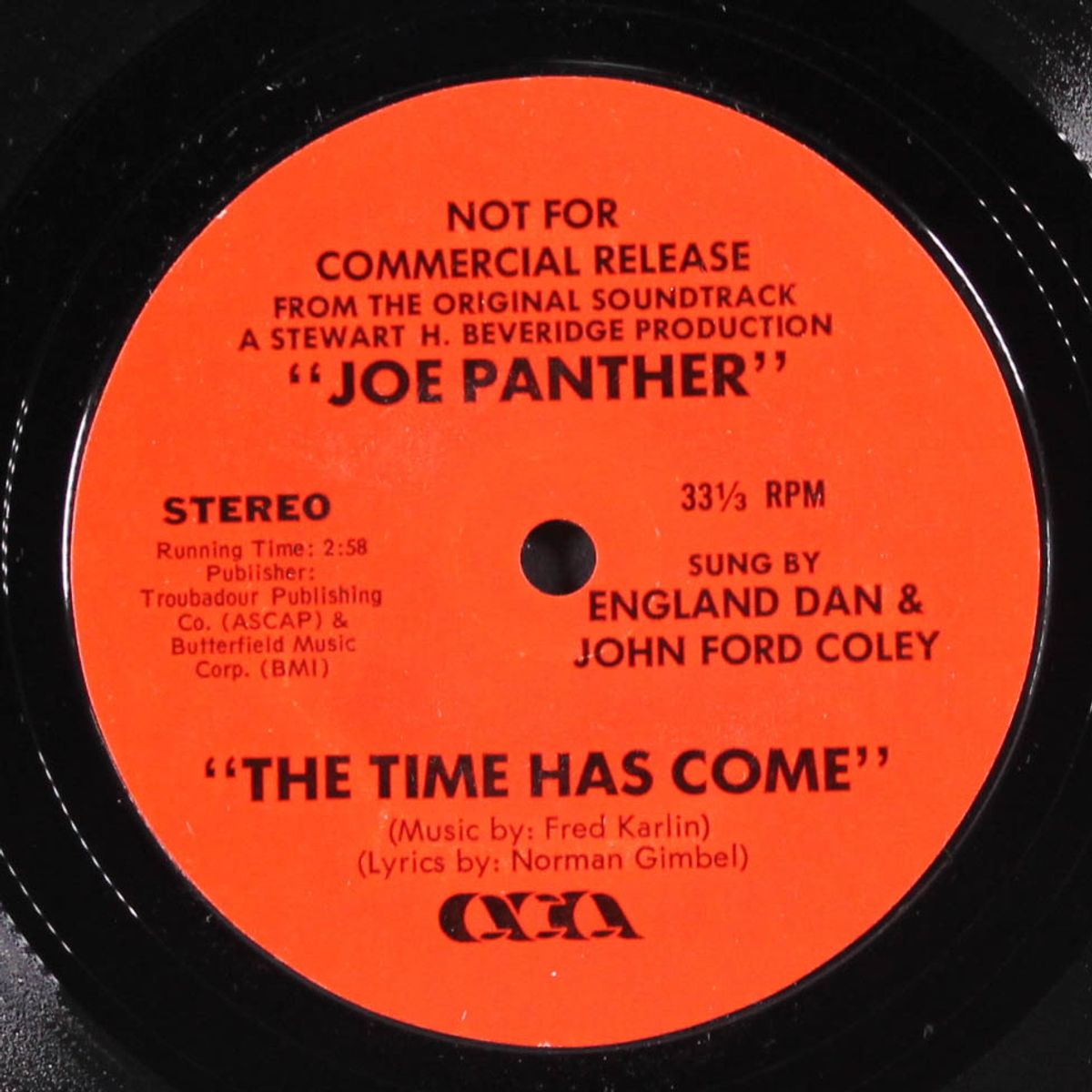 the time has come by ENGLAND DAN & JOHN FORD COLEY