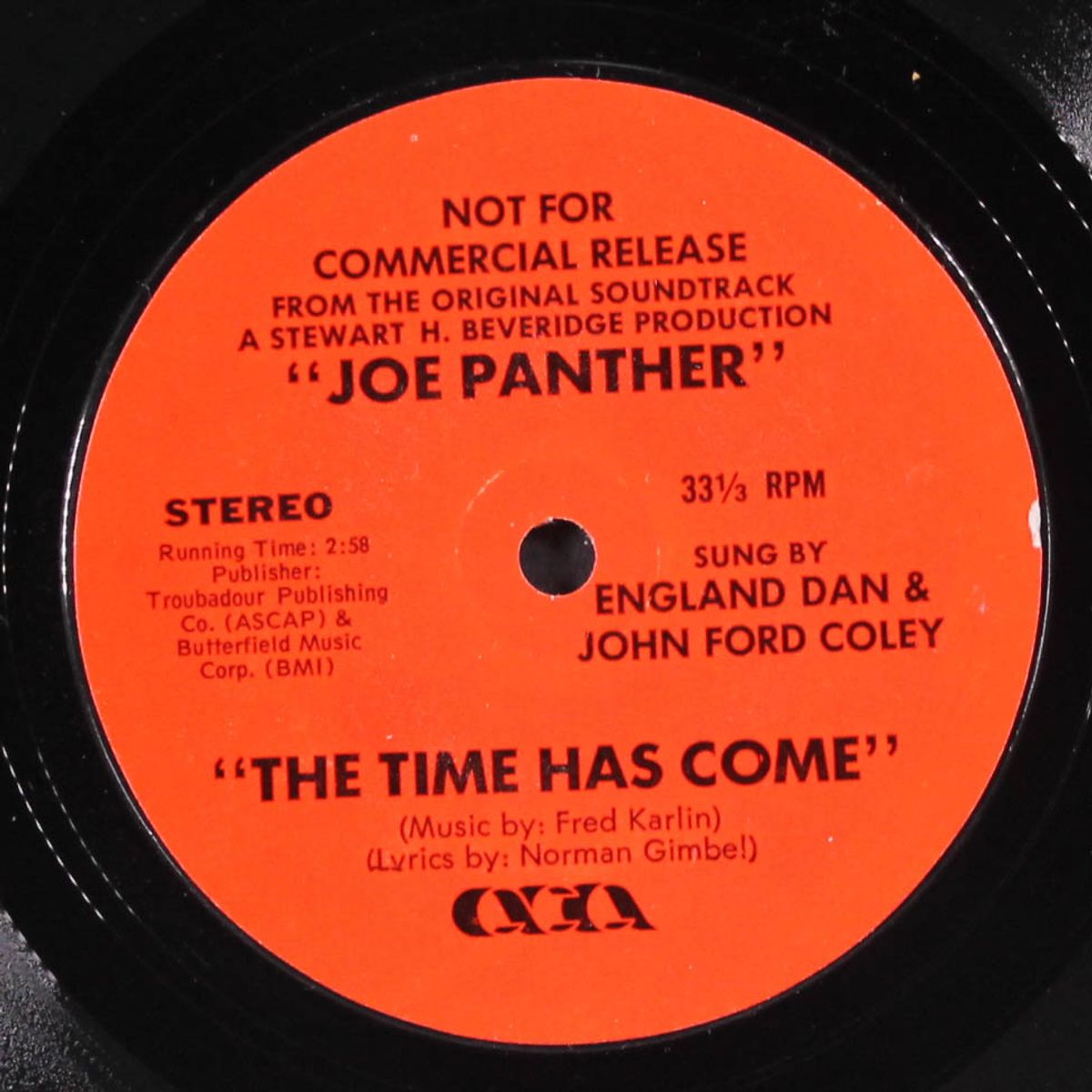 the time has come by ENGLAND DAN & JOHN FORD COLEY