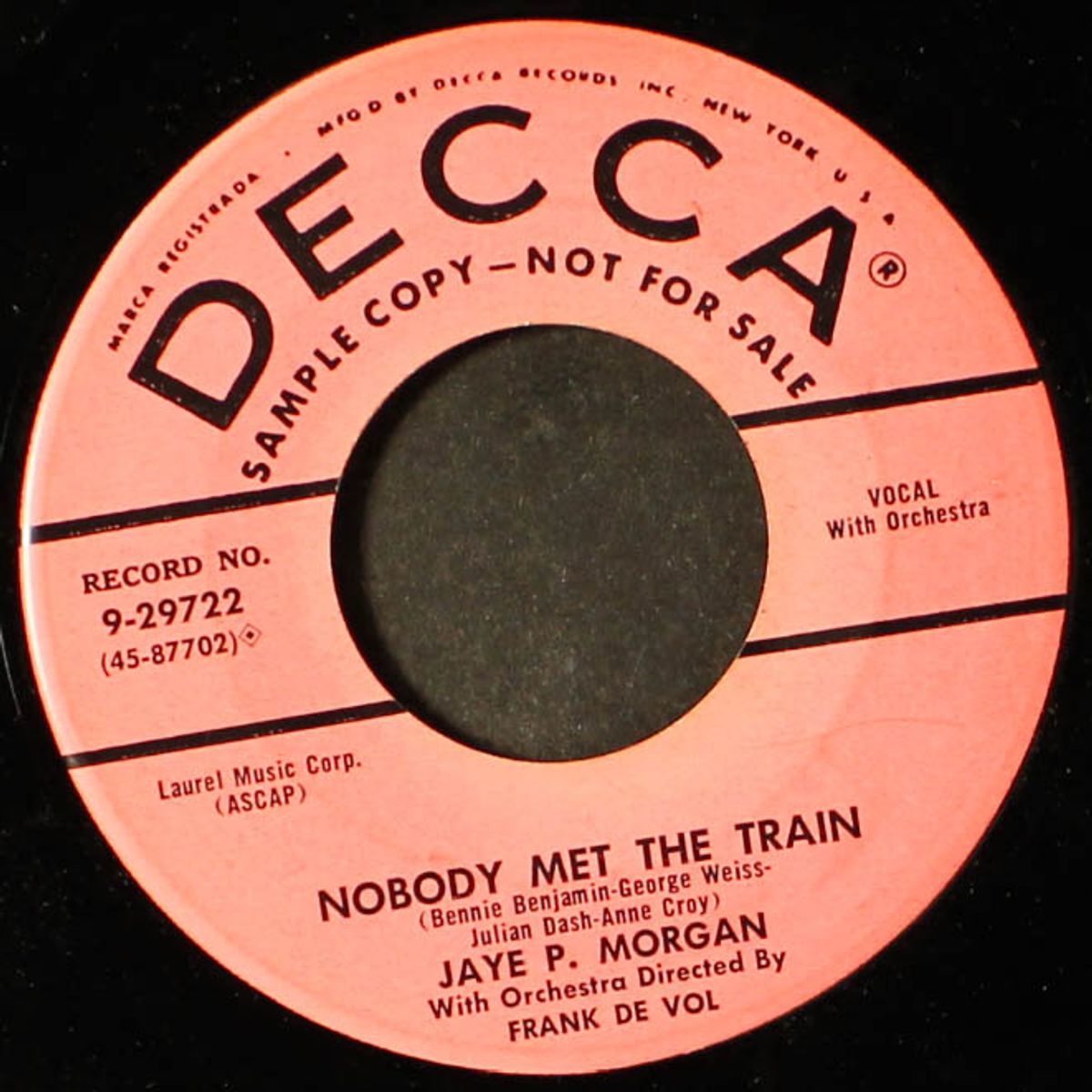 baby don't do it by JAYE P. MORGAN