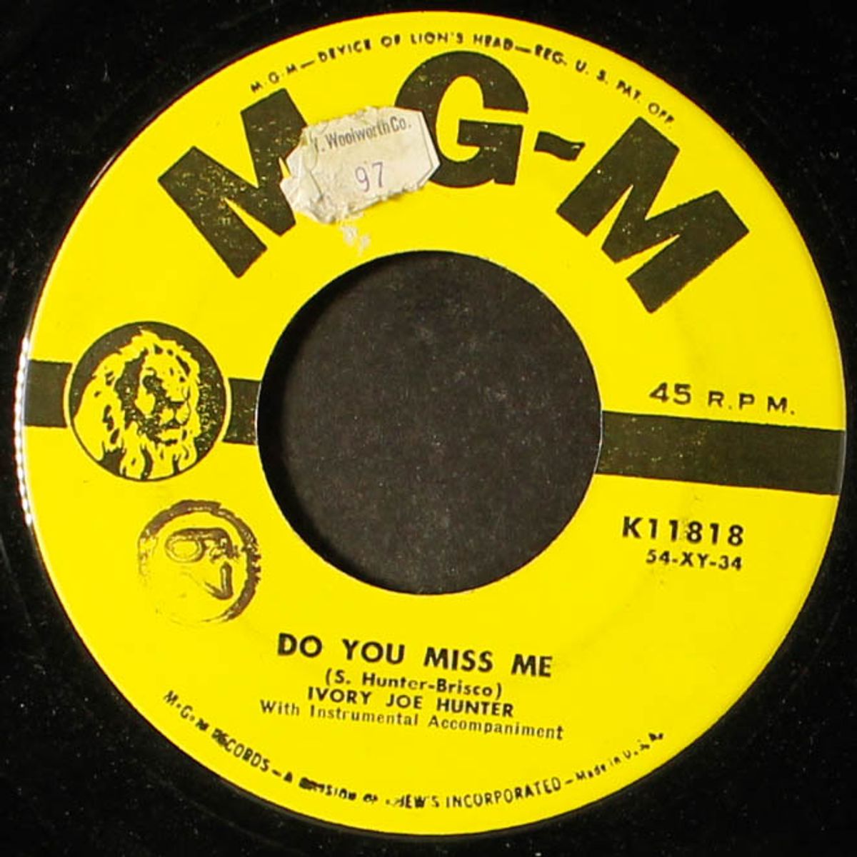 do you miss me / whose arms are you missing by IVORY JOE HUNTER