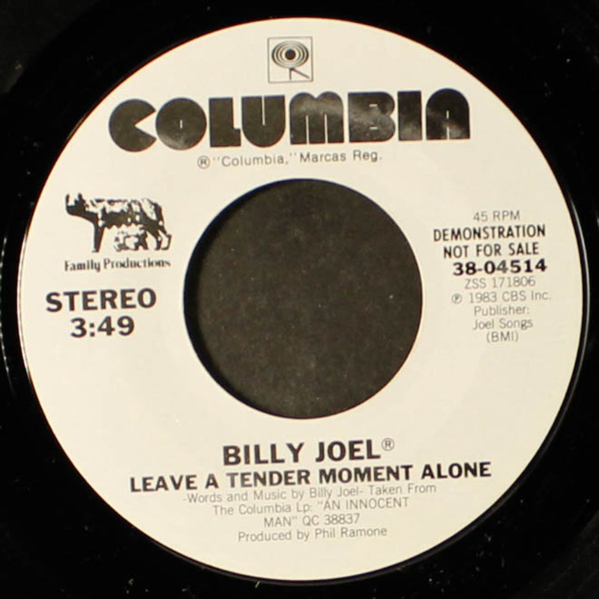leave a tender moment alone / this night by BILLY JOEL
