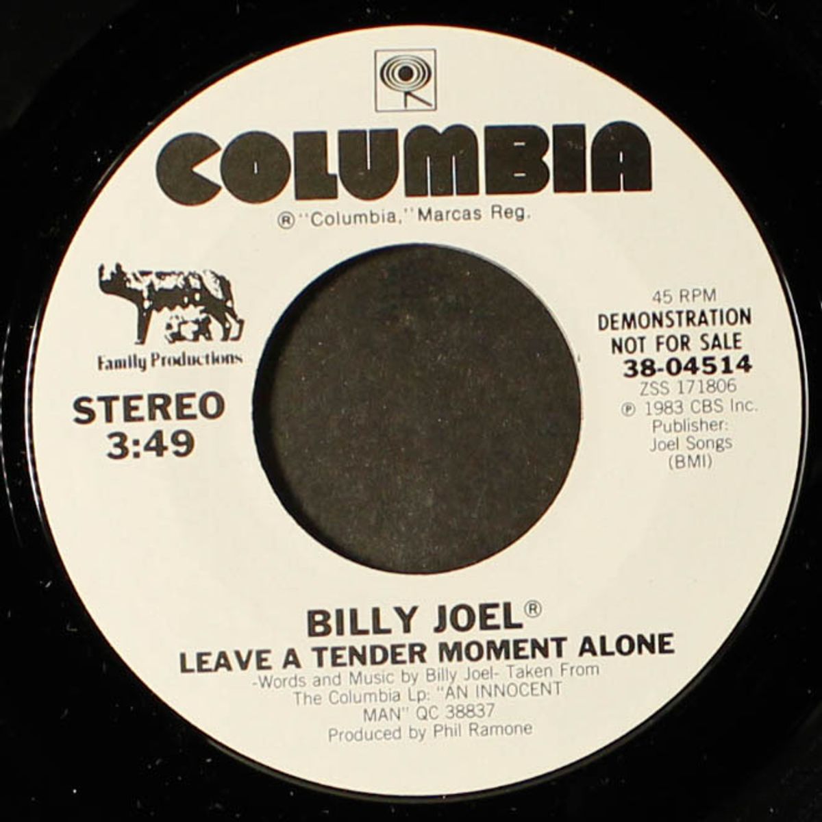 leave a tender moment alone / this night by BILLY JOEL