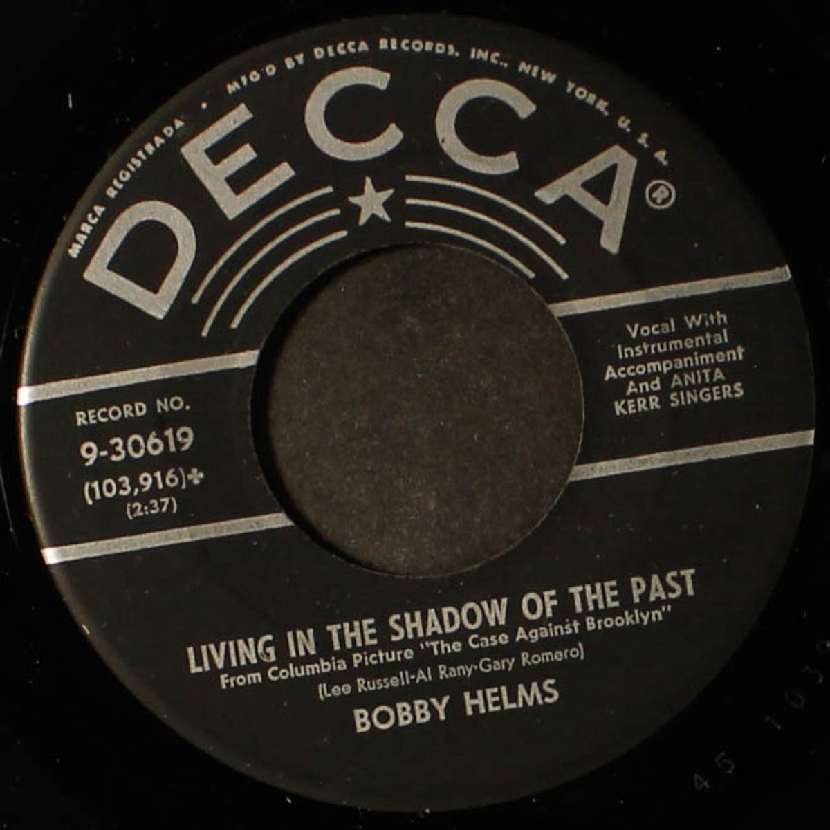 jacqueline / living in the shadow of the past by BOBBY HELMS