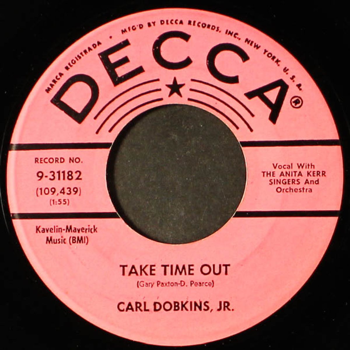 take time out by CARL DOBKINS JR.