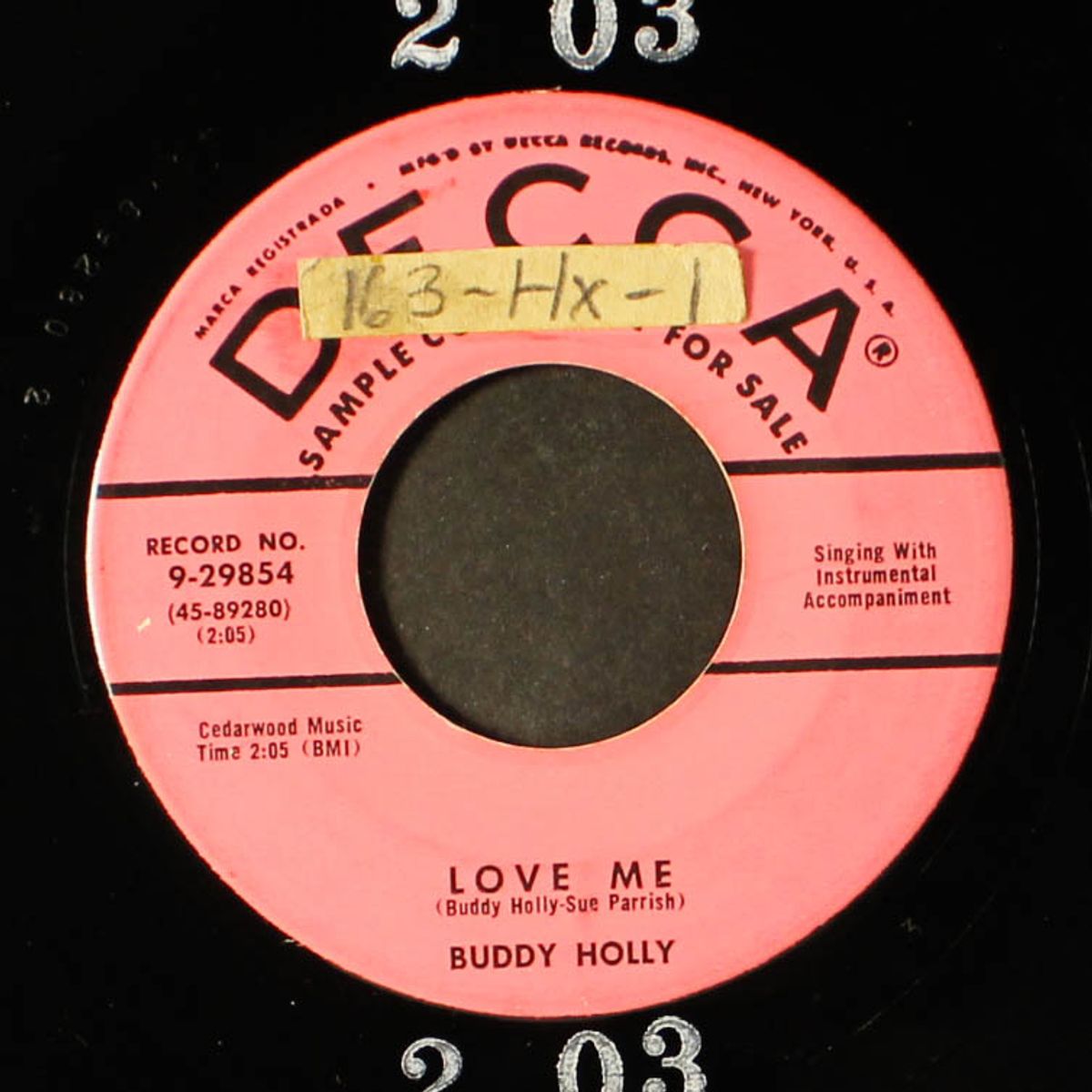 blue days, black nights / love me by BUDDY HOLLY