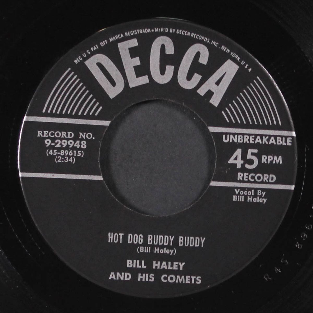 hot dog buddy buddy by BILL HALEY