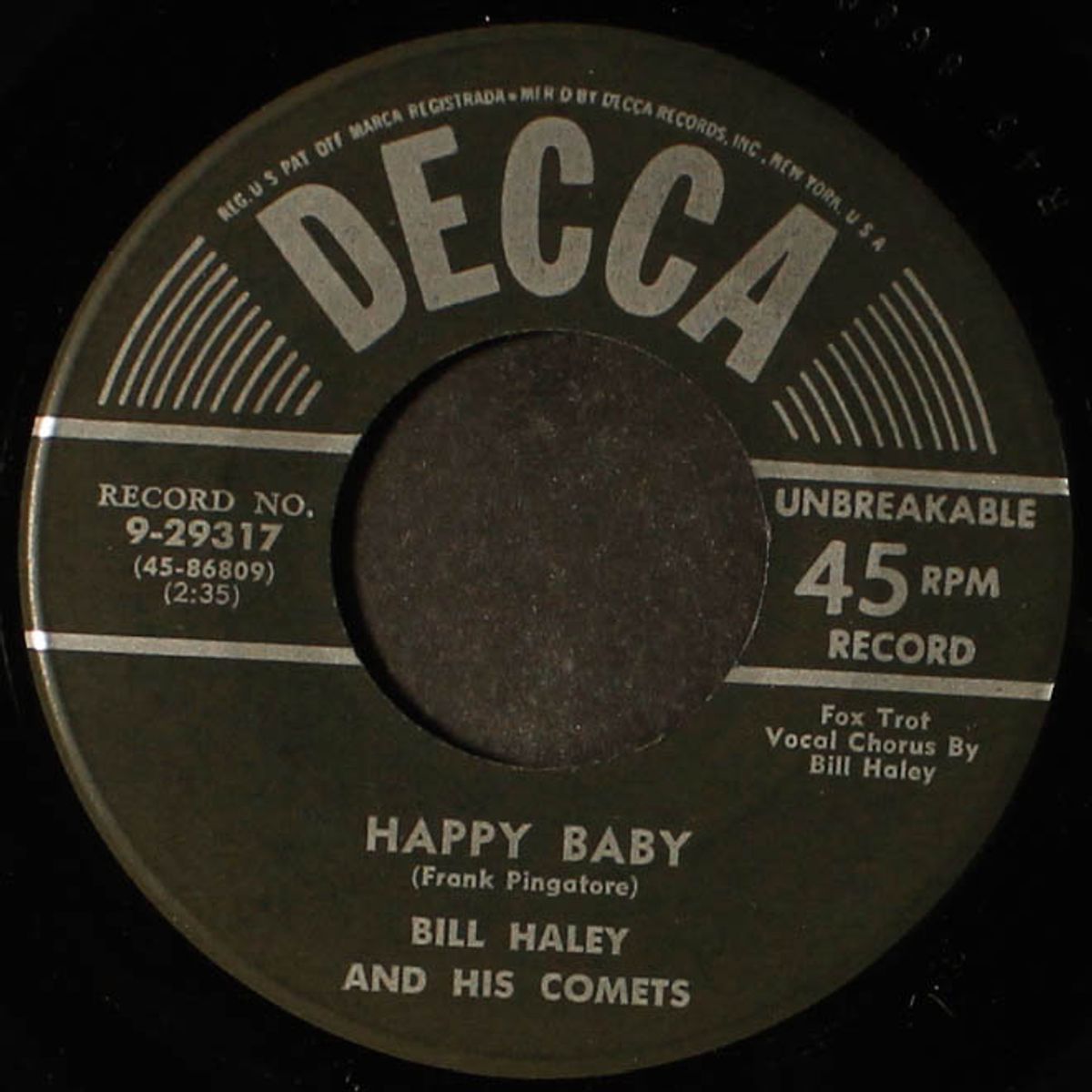 dim, dim the lights / happy baby by BILL HALEY