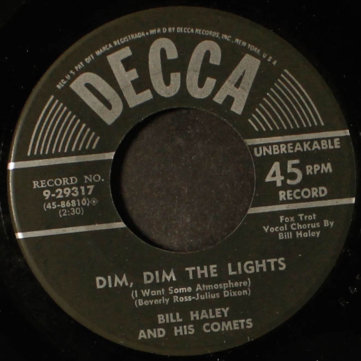 dim, dim the lights / happy baby by BILL HALEY