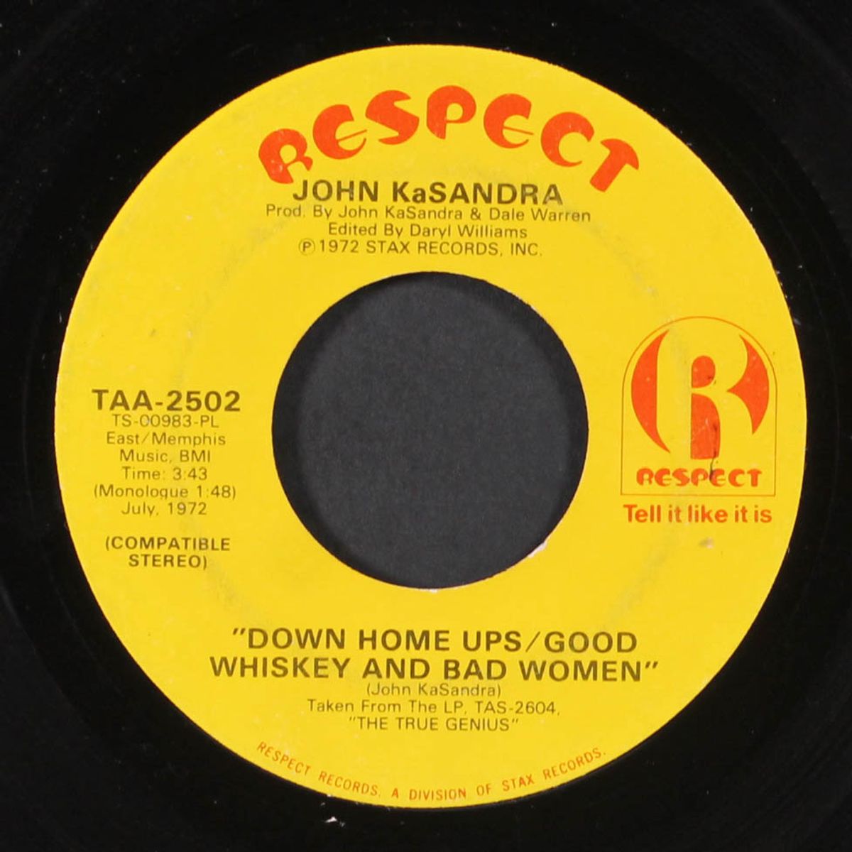 ain't i good? / down home ups/good whiskey and bad women by JOHN KASANDRA