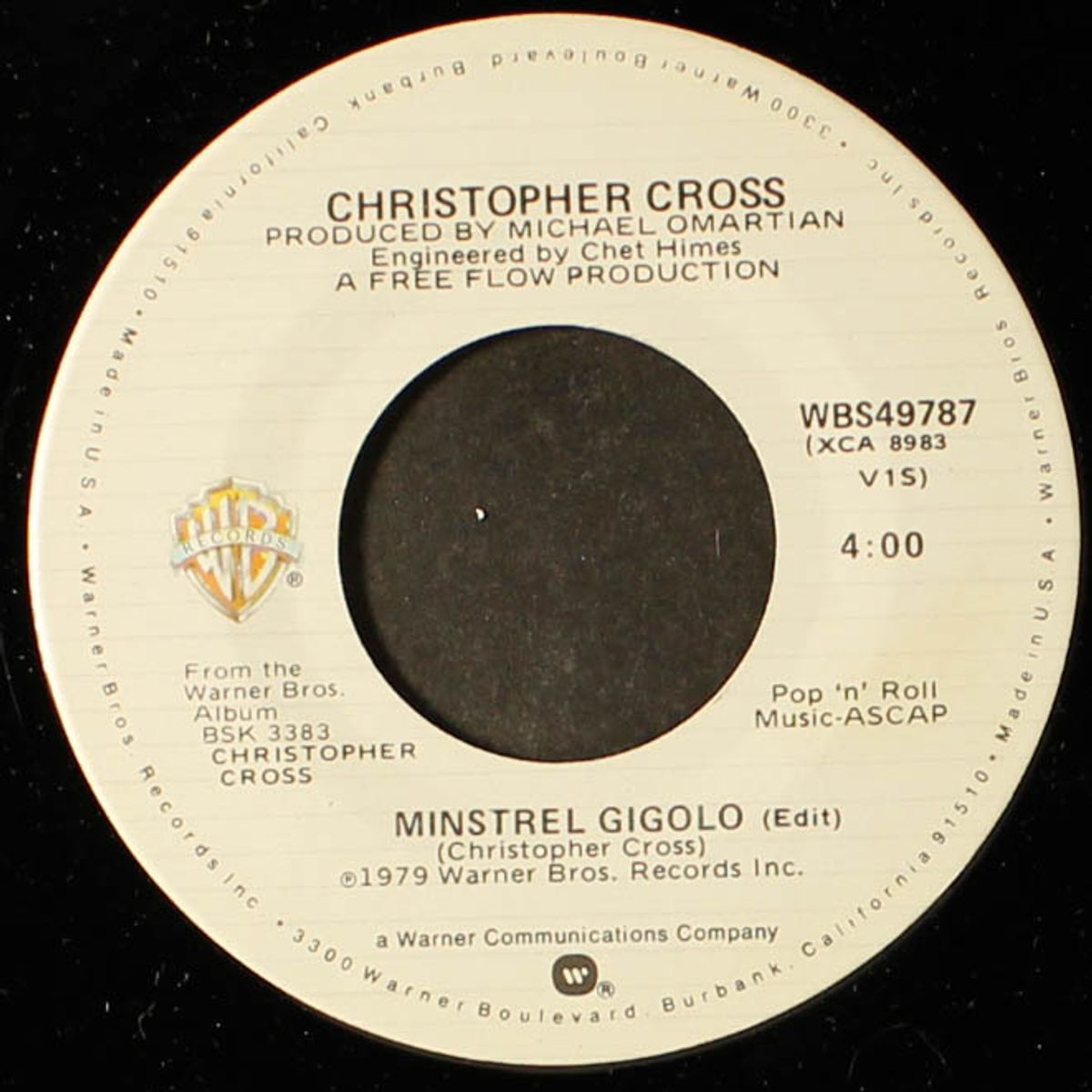 arthur's theme / minstrel gigolo by CHRISTOPHER CROSS