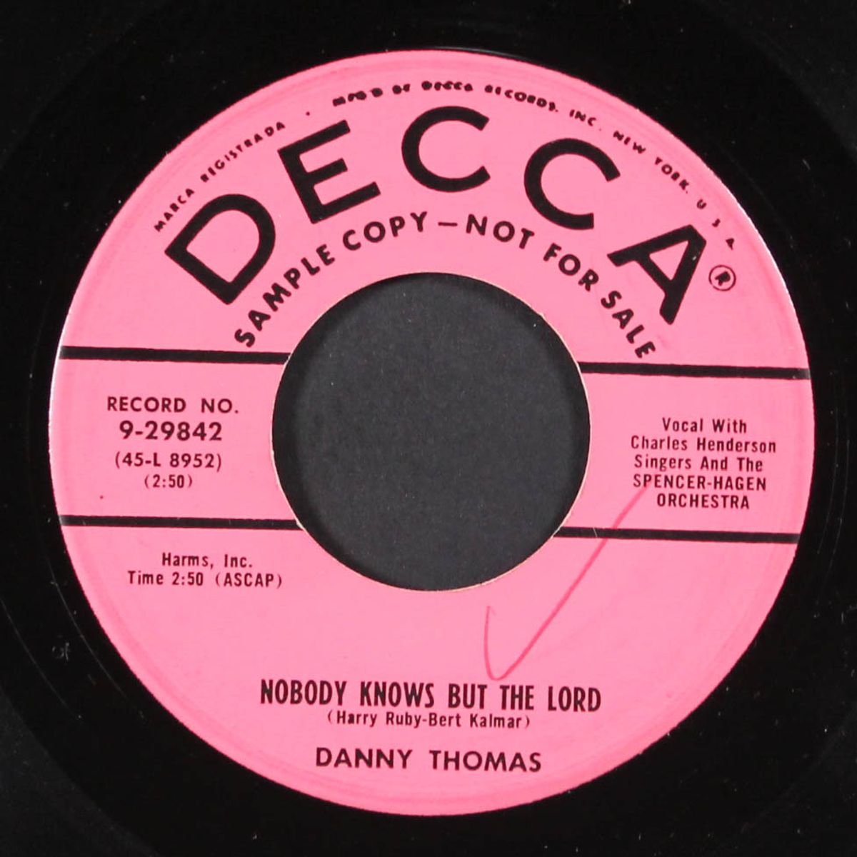 little miss tippy toes / nobody knows by DANNY THOMAS