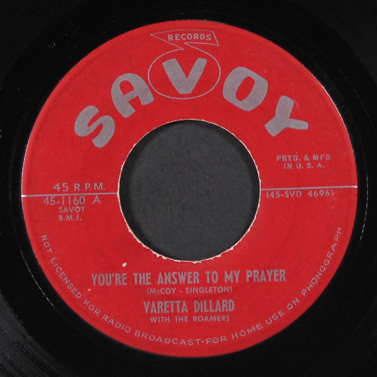 promise mr. thomas / you're the answer to my prayers by VARETTA DILLARD & ROAMERS