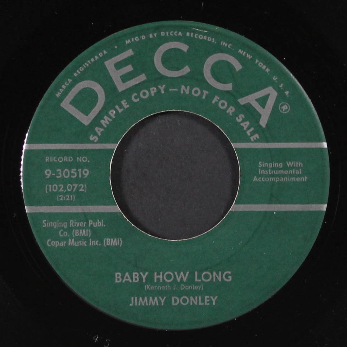 i gotta go / baby how long by JIMMY DONLEY