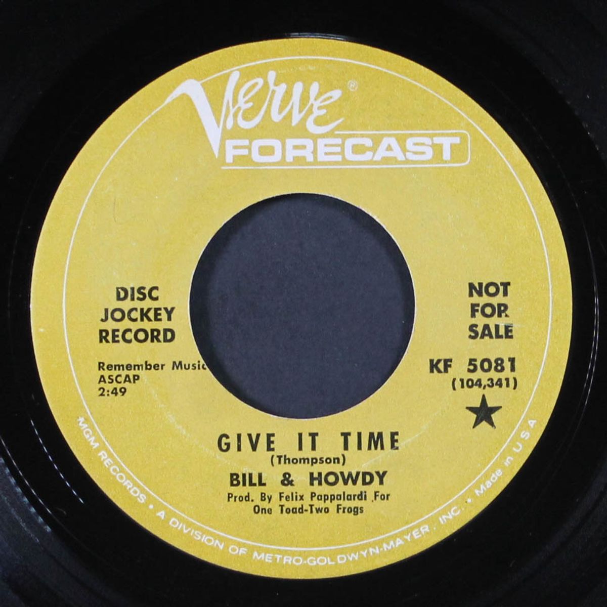 misty morning confrontation / give it time by BILL & HOWDY