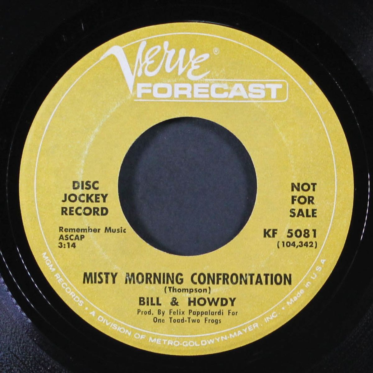 misty morning confrontation / give it time by BILL & HOWDY