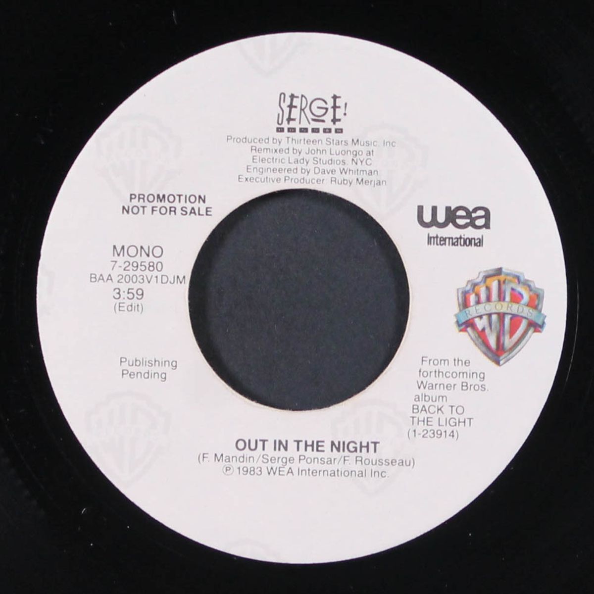 out in the night / mono by SERGE