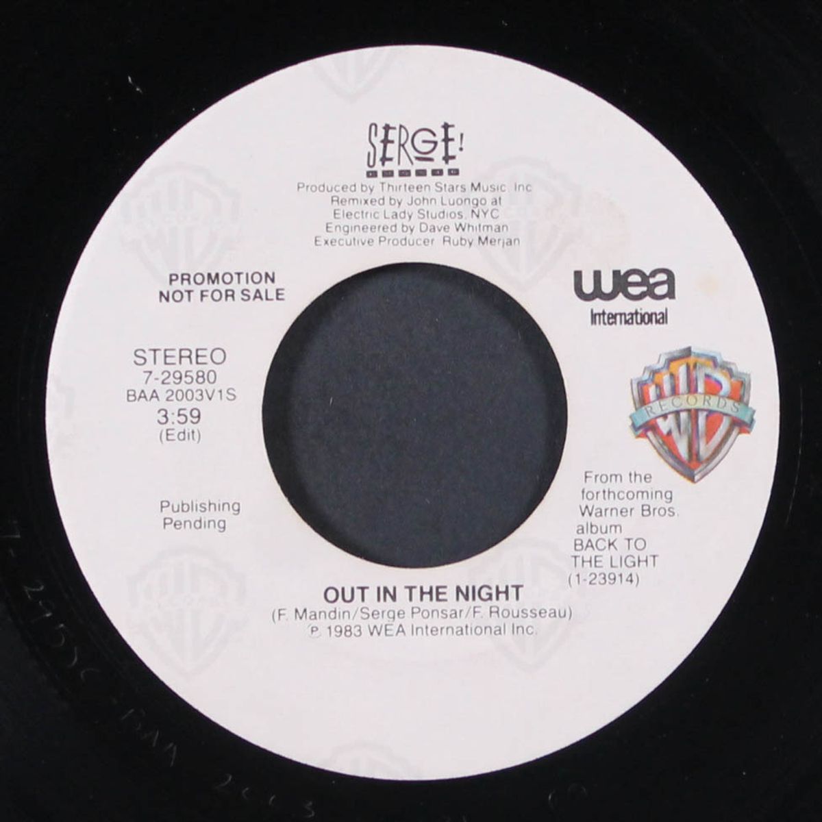 out in the night / mono by SERGE
