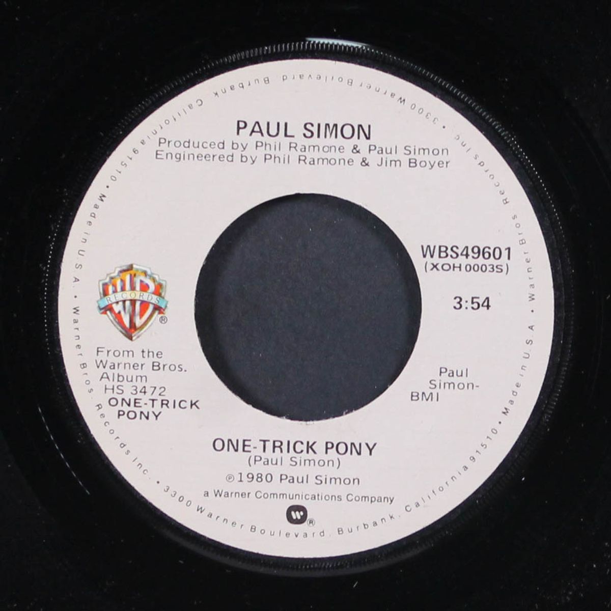 one-trick pony / long, long day by PAUL SIMON
