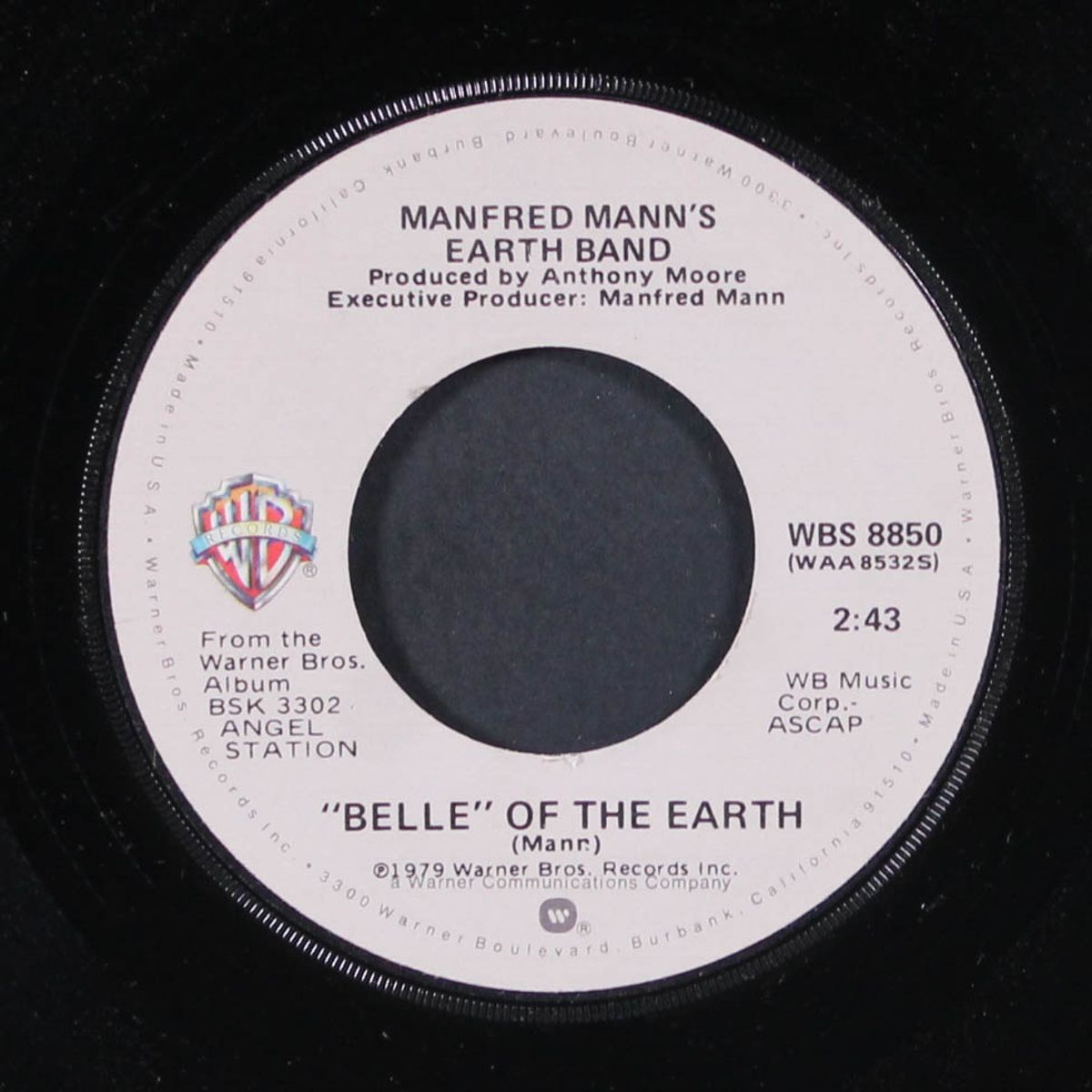 you angel you / "belle" of the earth by MANFRED MANN'S EARTH BAND