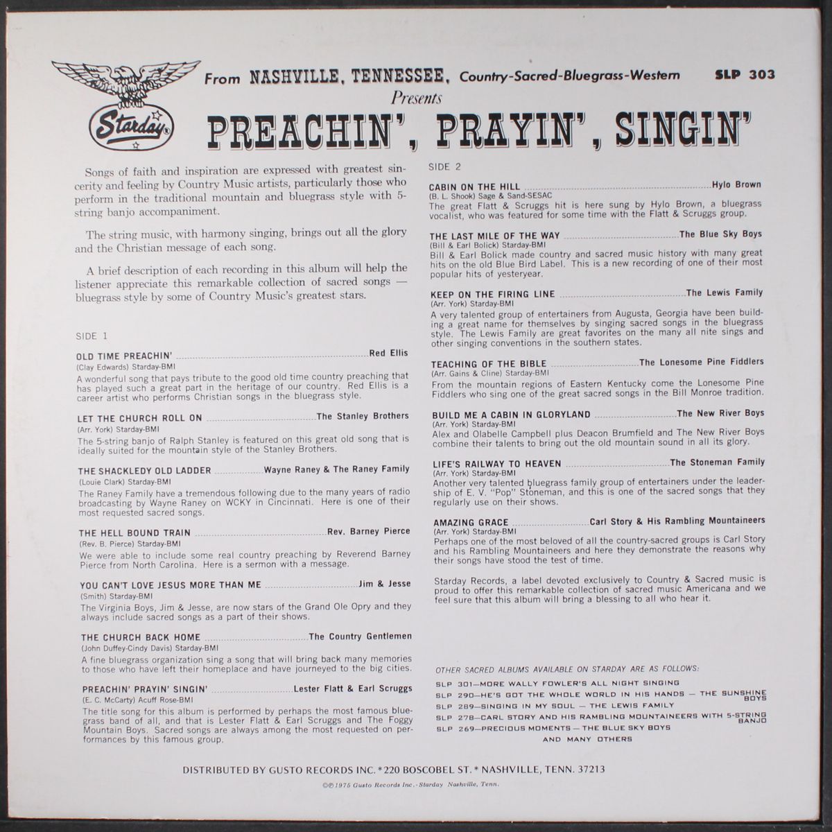preachin', prayin', singin' by VARIOUS