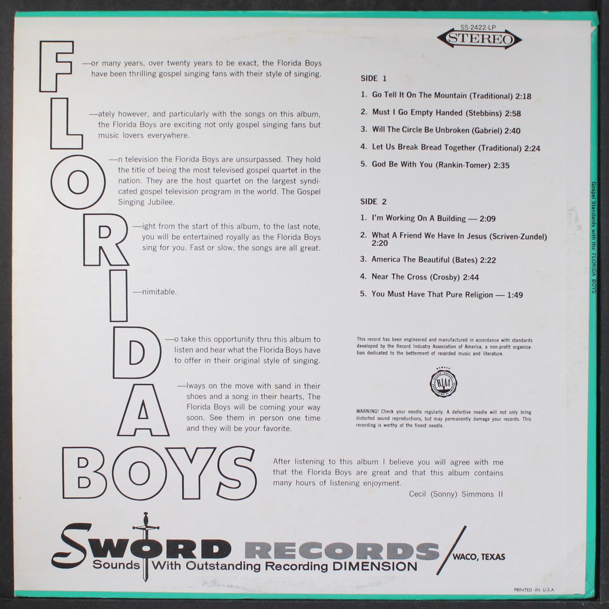 gospel standards by FLORIDA BOYS