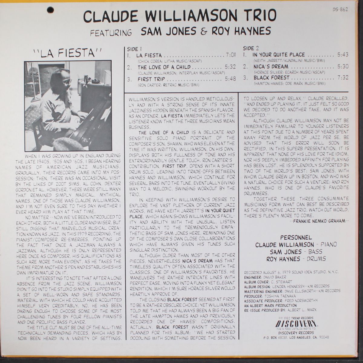 la fiesta by CLAUDE WILLIAMSON TRIO