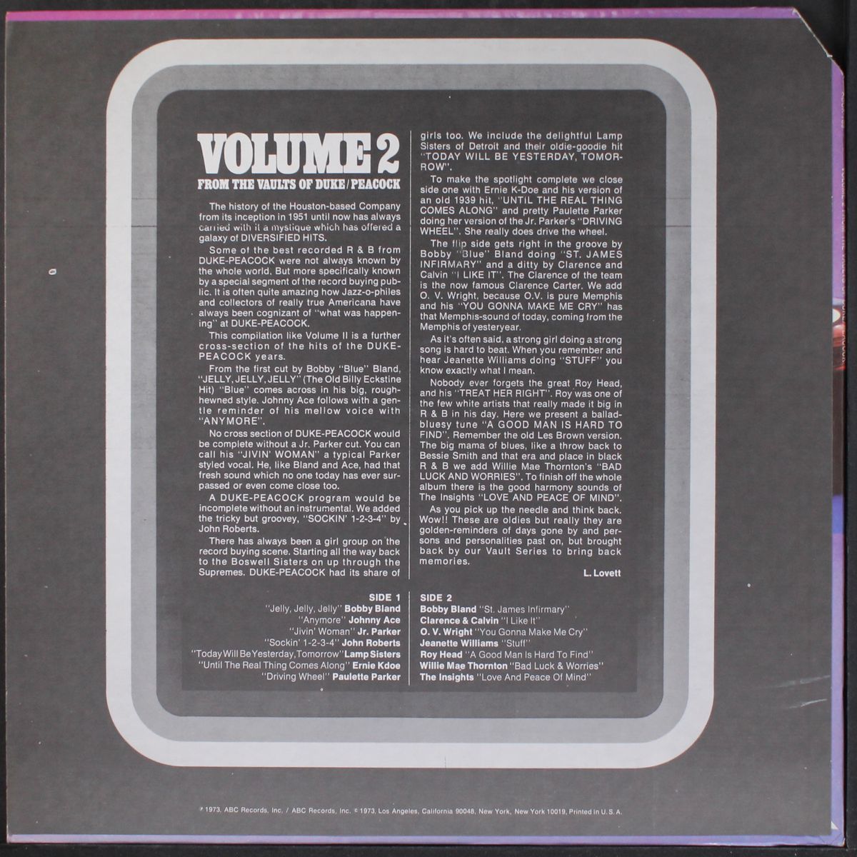 from the vaults of duke/peacock, vol. 2 by VARIOUS