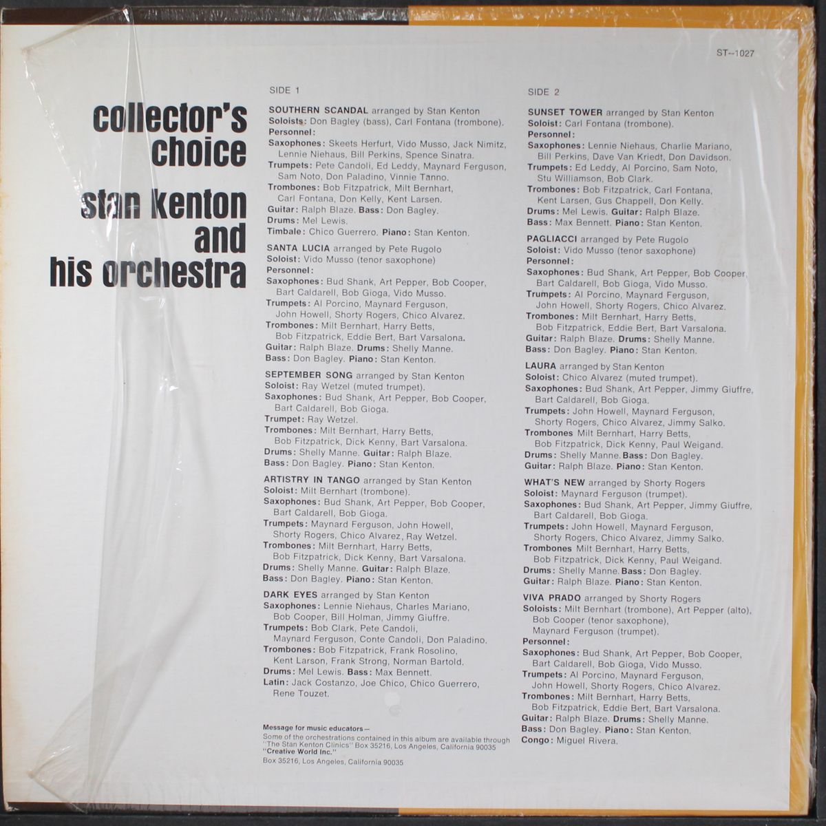 collector's choice by STAN KENTON