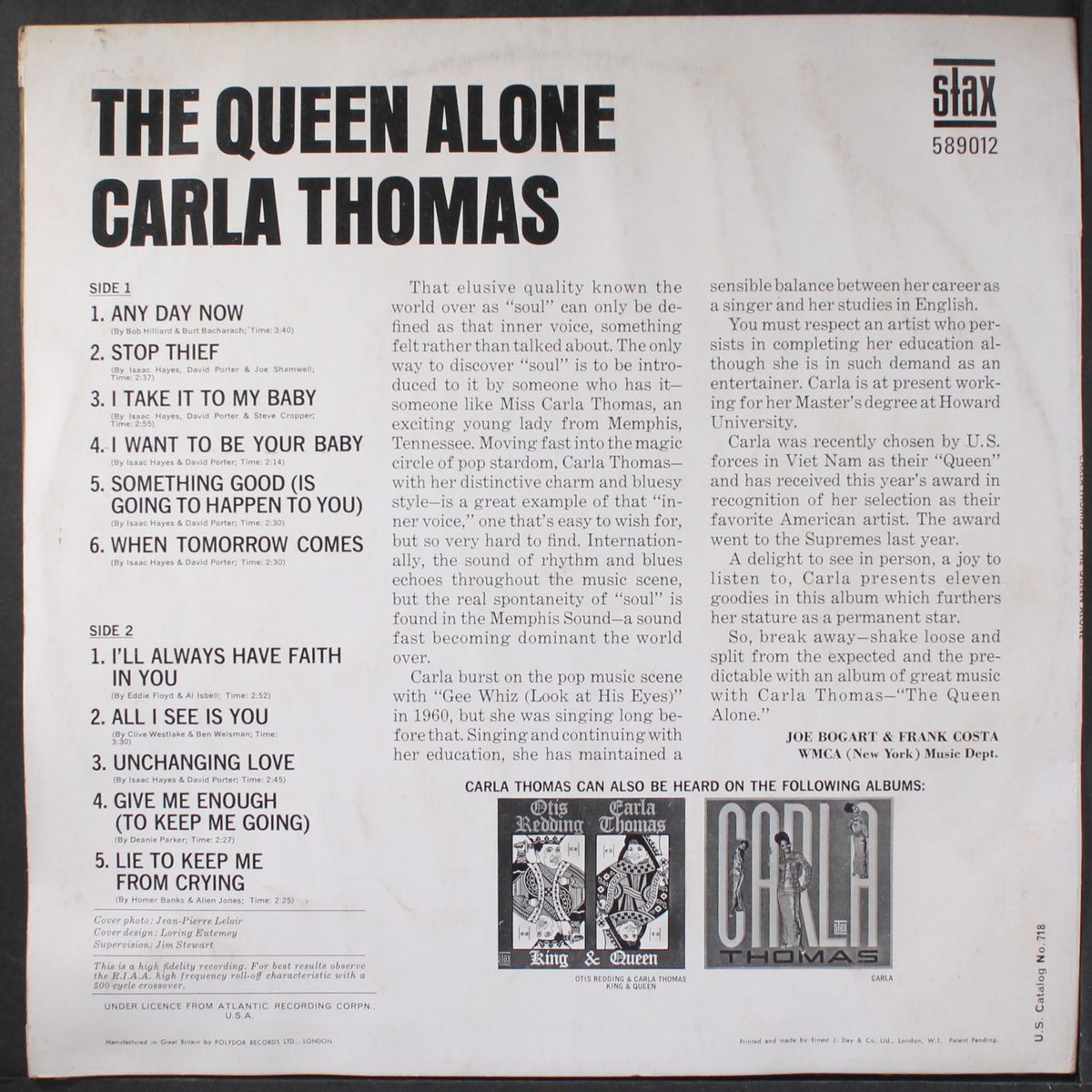 the queen alone by CARLA THOMAS