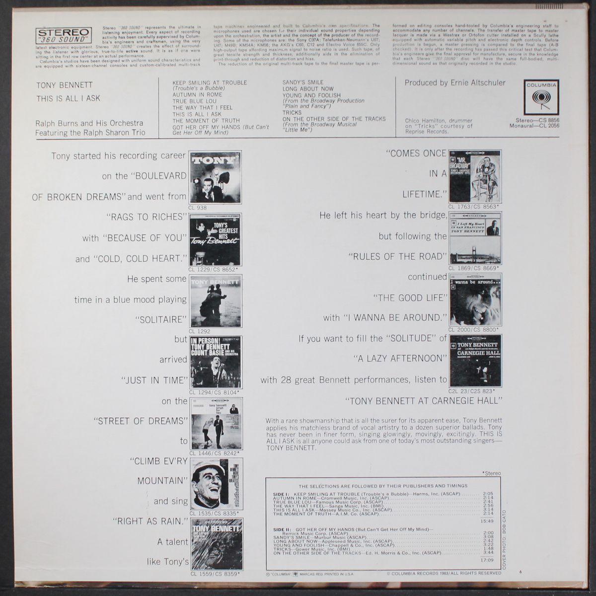 this is all i ask by TONY BENNETT