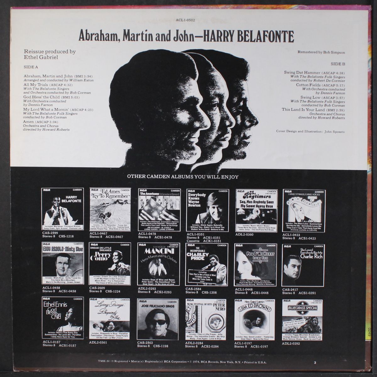 abraham, martin & john by HARRY BELAFONTE