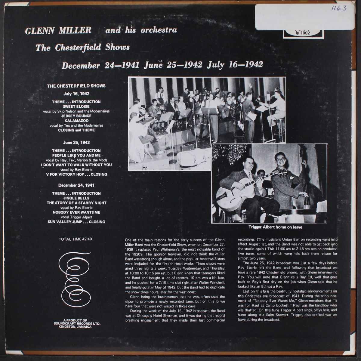 the chesterfield shows by GLENN MILLER