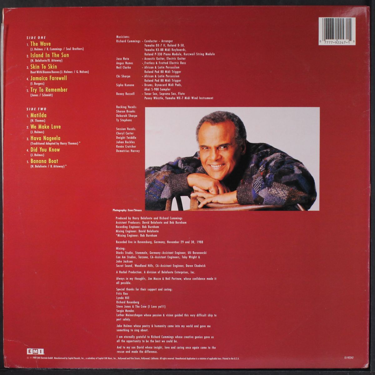 belefonte '89 by HARRY BELAFONTE