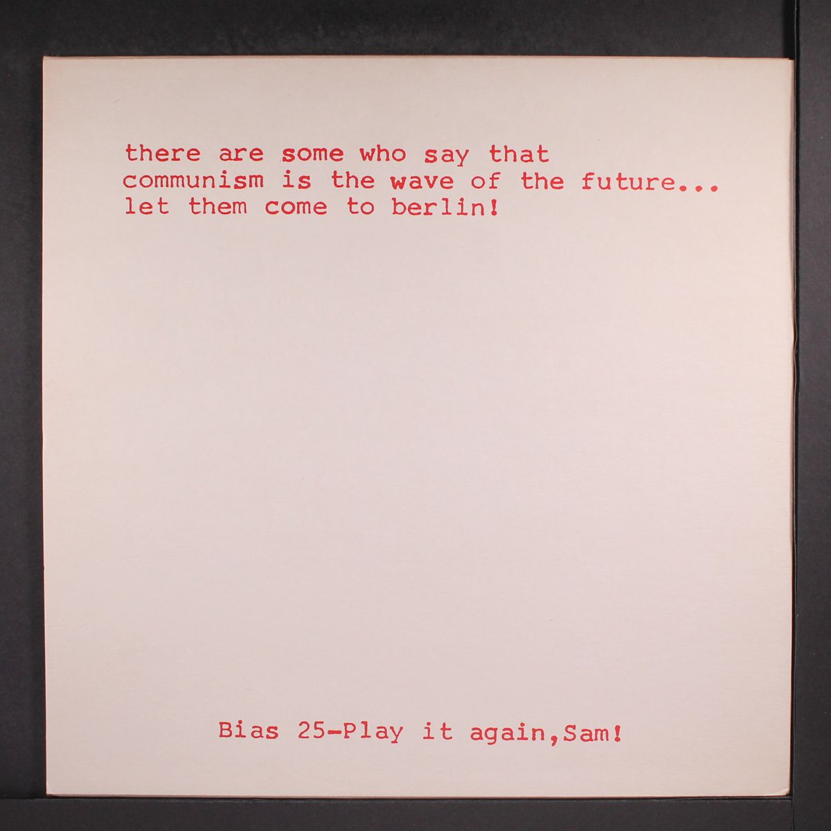 this is the third communique from by WEATHERMEN
