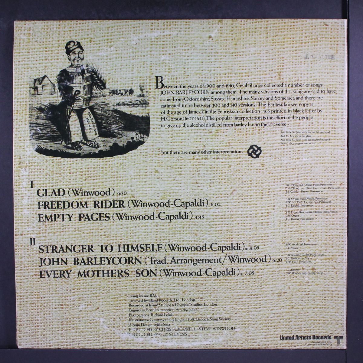 john barleycorn must die by TRAFFIC