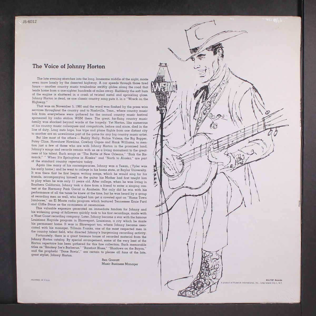 the voice of by JOHNNY HORTON