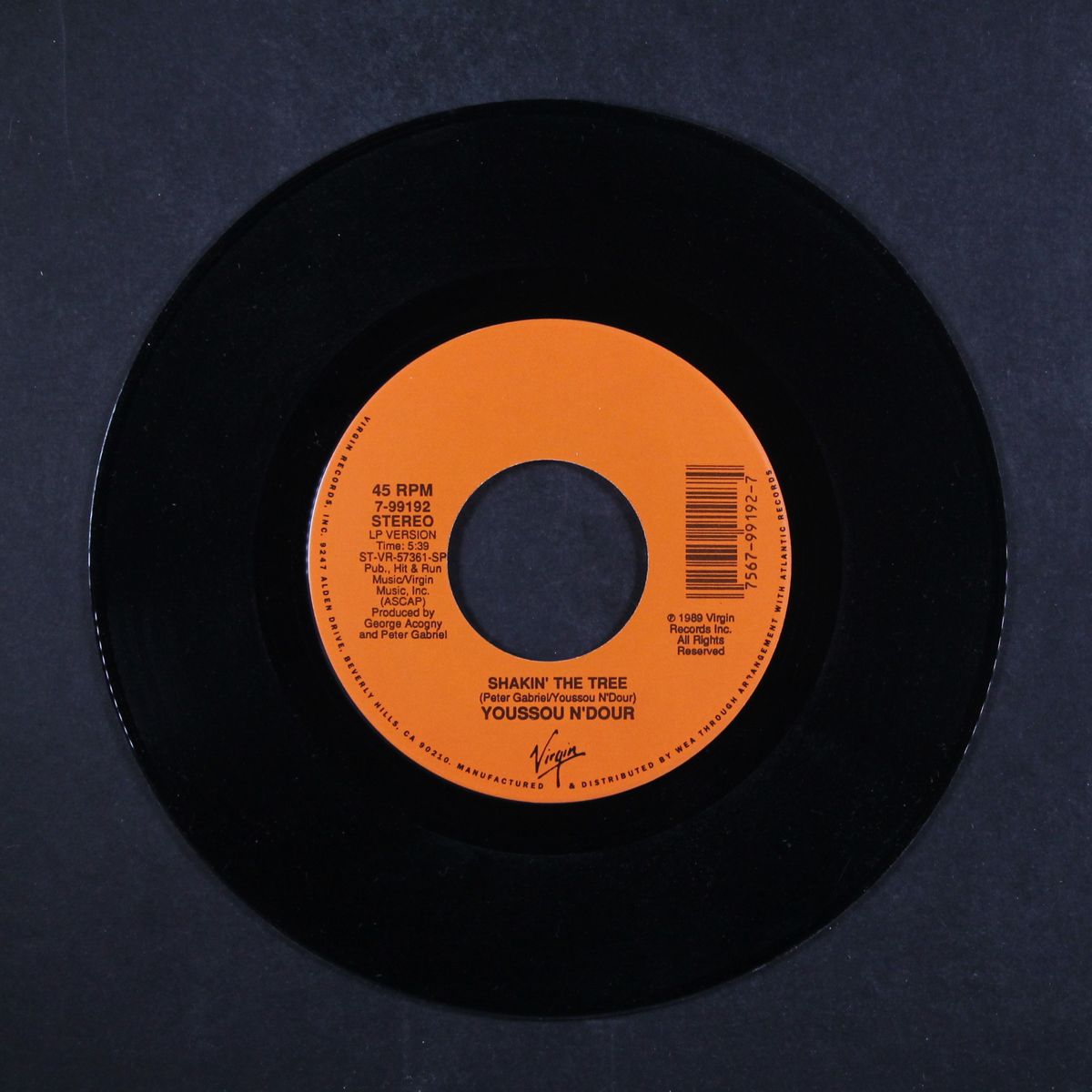 shakin' the tree / old tucson by PETER GABRIEL & YOUSSOU N'DOUR