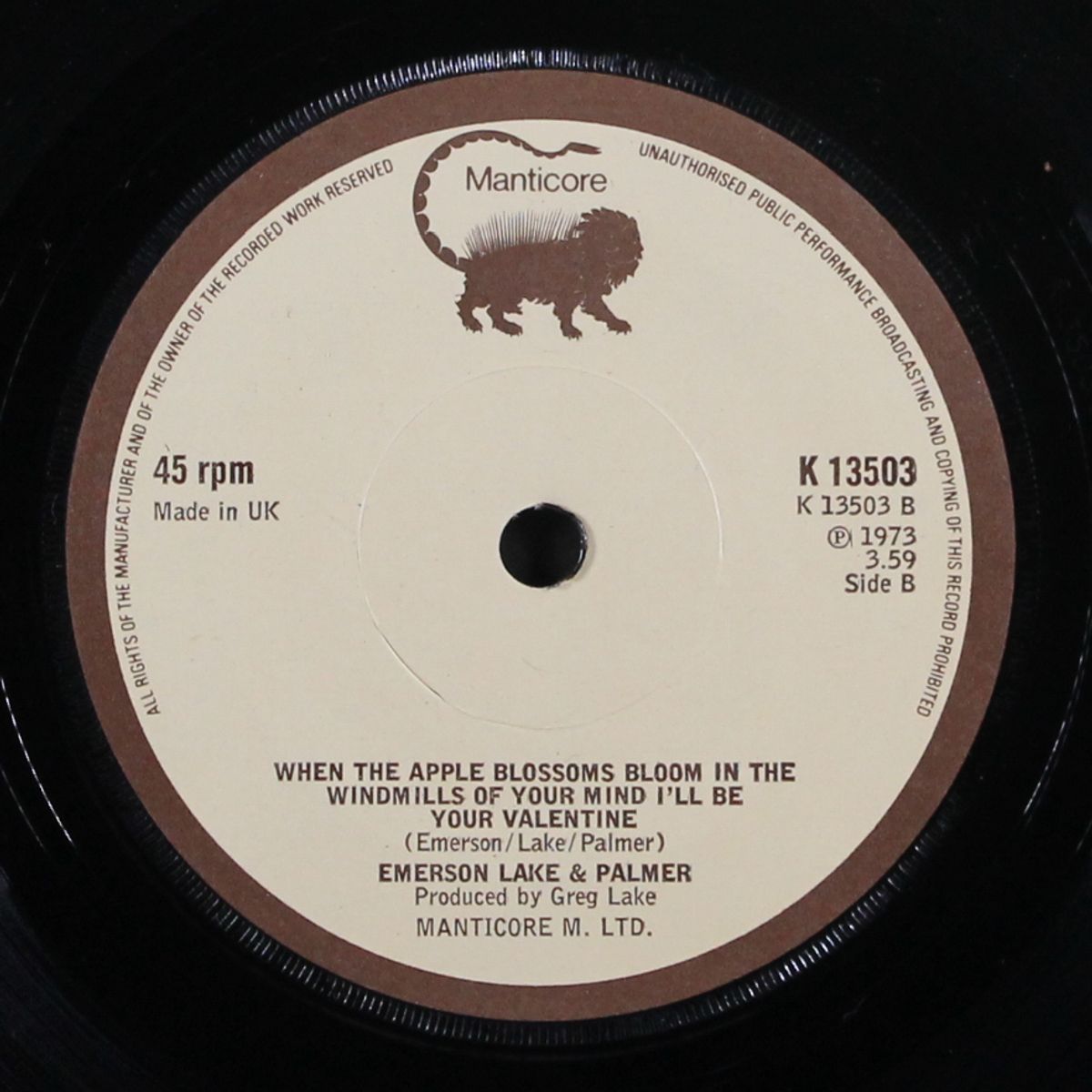 jerusalem / when the aplle blossoms bloom... by EMERSON, LAKE, PALMER