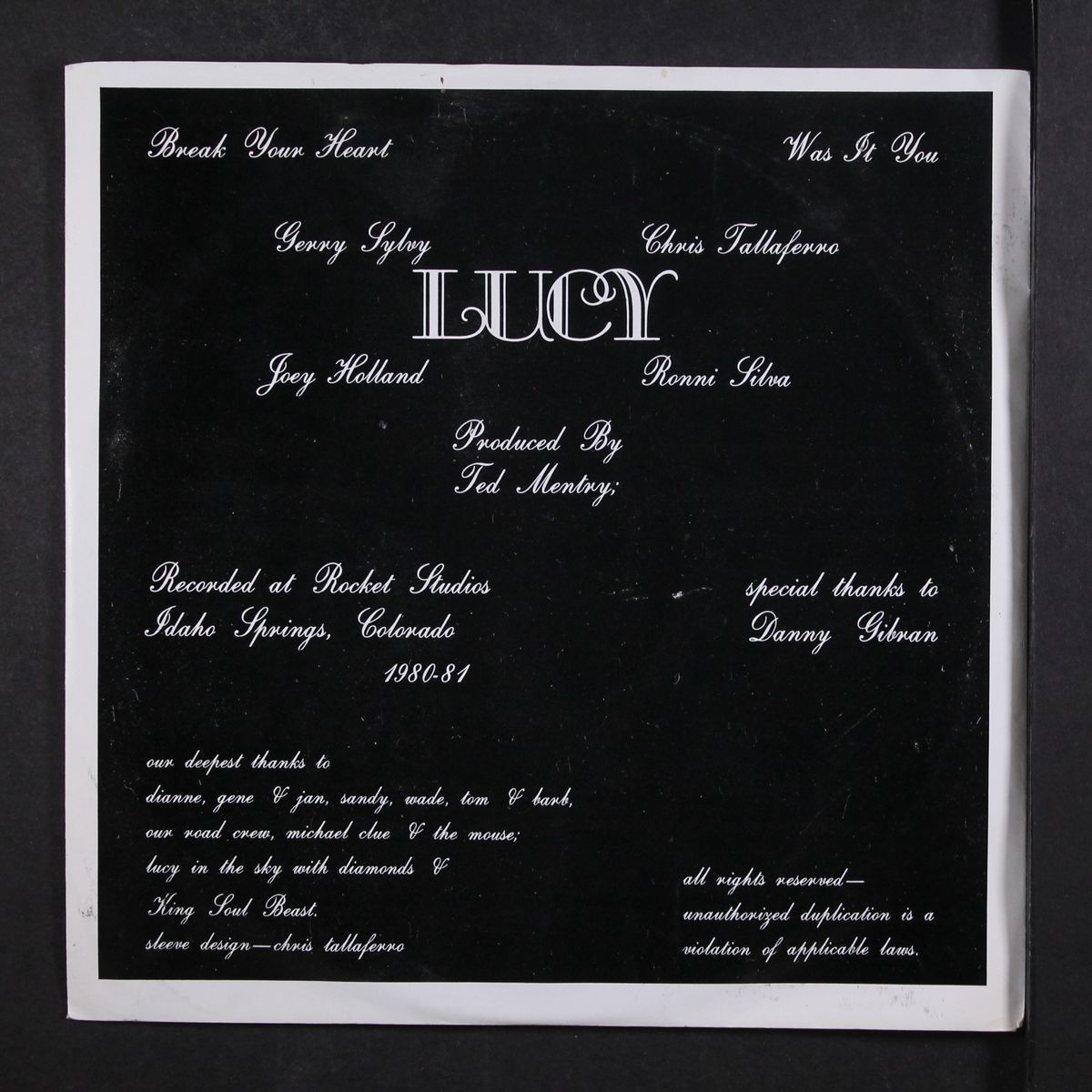 break your heart / was it you by LUCY