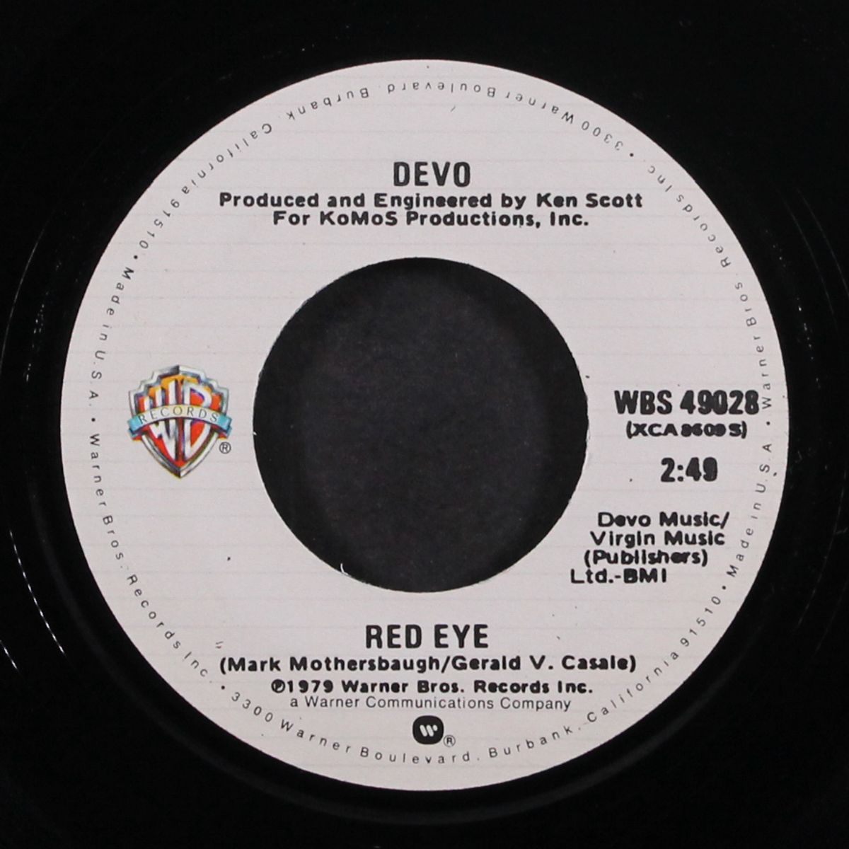 secret agent man / red eye by DEVO