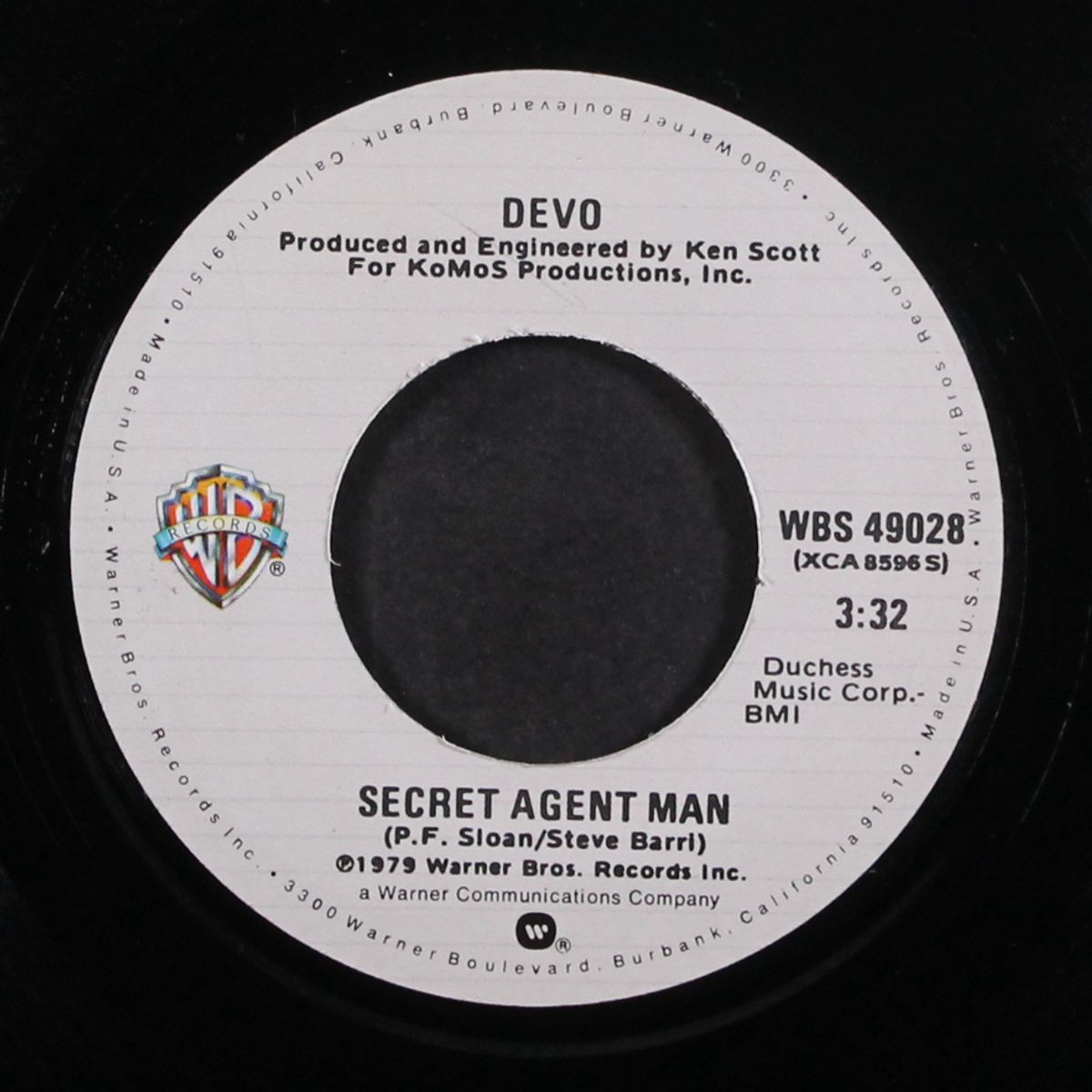 secret agent man / red eye by DEVO