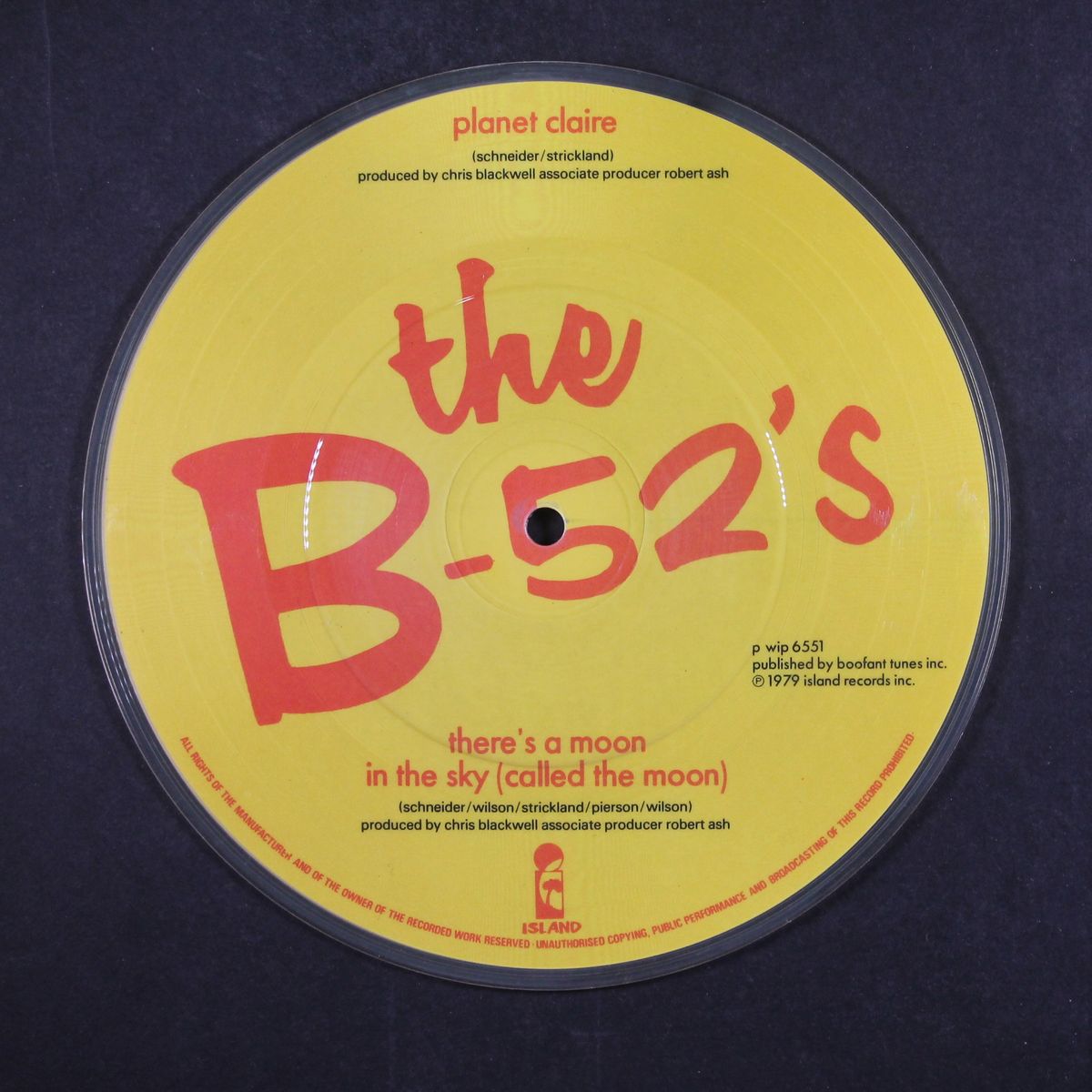 planet claire / there is a moon in the sky (called the moon) by B-52'S